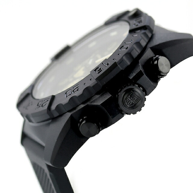 ルミノックス ネイビーシールズ クォーツ 電池式 腕時計 ブランド メンズ クロノグラフ LUMINOX 3587 アナログ ブラック 黒 スイス製