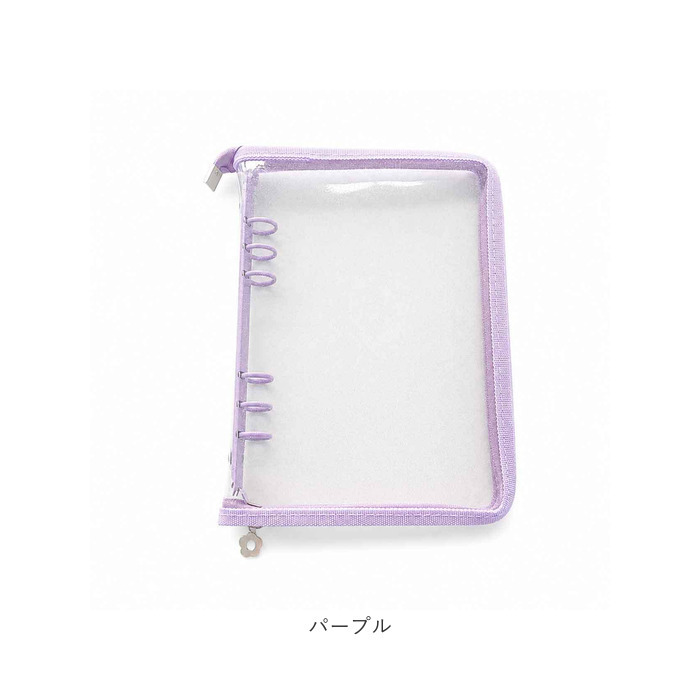 トレカケース 可愛い 通販 コレクトブック トレカホルダー ケース バインダー ファイル A5 6穴 チャック付き クリア 透明 リフィル付き 収納 保護 整理 コンパクト 持ち運び チェキ 写真 手帳 推し活 オタ活 アイドル コレクション カードゲーム
