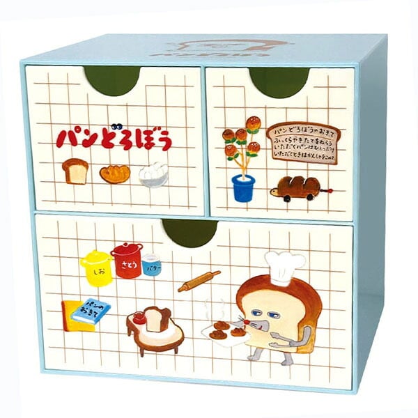 パンどろぼう キャラチェスト ミント 小物入れ