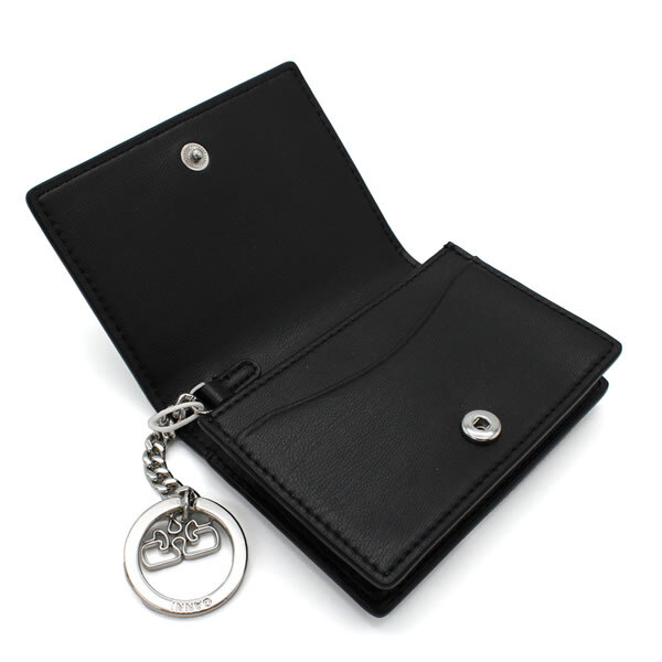 GANNI ガニー カードケース A6395-099 Card Holder カードホルダー キーリング付き ブラック