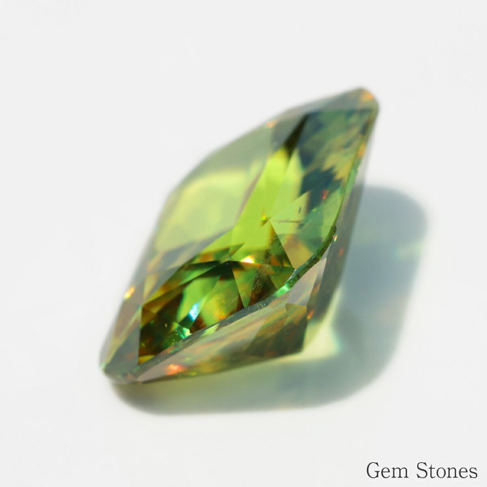 希少 スフェーン 6.374ct 高品質 アップルグリーン  ルース 宝石 裸石 大粒 イエロー グリーン ジュエリー オリジナル 制作 コレクション 記念 お守り 誕生日 プレゼント