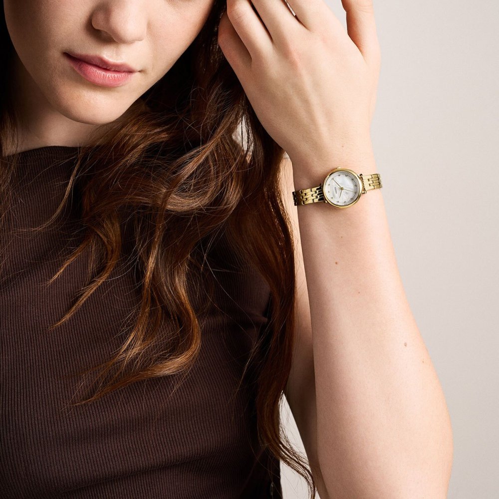 フォッシル FOSSIL 腕時計 レディース HEIDI アナログ ゴールドトーン ステンレススチールウォッチ ES5501【2026 新作】