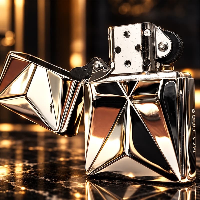 ZIPPO ライター 限定 ラグジュアリーメタル 重厚プレート ジッポ 両面加工 鏡面仕上げ シリアルNo.入り おしゃれ シルバー 彫刻 高級 かっこいい 銀 美しい メンズ レディース ギフト プレゼント