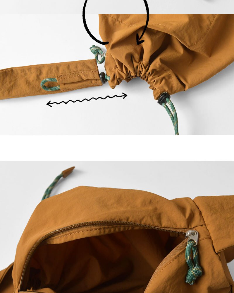 【EARTH MADE アースメイド】撥水ナイロン パラコード ボンサック ショルダーバッグ PARACODE BONSAK (E7963)正規品 レディース 春 夏 雨 水 アウトドア フェス 肩掛け 斜め掛け ナチュラル 新作 ナチュランド 人気 30代 40代 50代 60代 母の日 クリスマス ギフト プレゼント