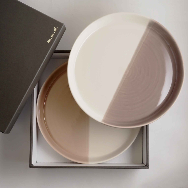 リムプレートL 2枚セット / marriage colors line / ギフトボックス＆熨斗付き / 瀬戸焼 食器・プレート【送料無料（北海道・沖縄を除く）】