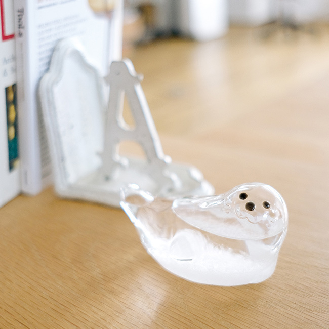 Storm Glass ストームグラス アザラシ[気象計 天気予報 インテリア オブジェ 置物 かわいい おしゃれ インテリア雑貨 ガラス プレゼント ギフト 雑貨 結晶 天気 置き物 贈り物 アニマル 動物 ガラス雑貨 インテリア小物]