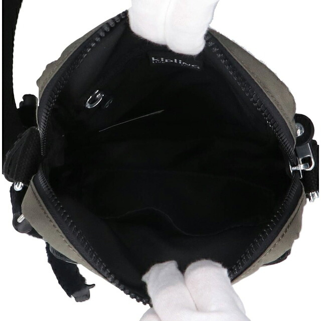 キプリング ショルダーバッグ レディース ブランド Kipling ガンネ ロゴ ワンポイント 無地 KI3244-88D Green Moss 緑