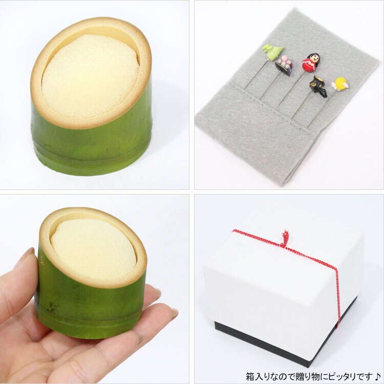 金沢のお針箱 針物語 かぐや姫 定形外 送料無料 針山 待ち針 5本セット おしゃれ かわいい ミニチュア 裁縫 手芸 昔話 日本製 ギフト