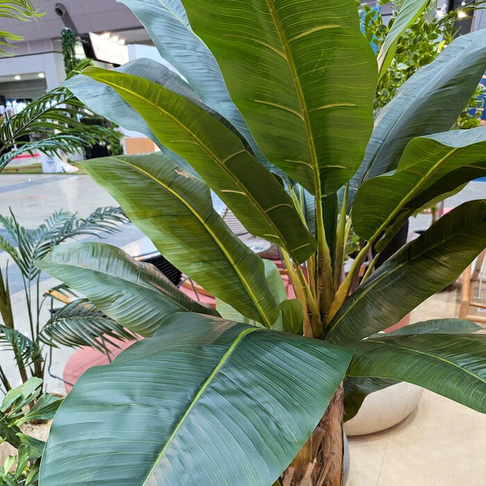 観葉植物 造花 バナナ BROWN 全高約180cm 大型 フェイクグリーン 高級 本物そっくり リアル おしゃれ インテリア 人工観葉植物 アーティフィシャルグリーン 南国 リゾート オフィス 店舗 ホテル 開店祝い 室内 リビング 玄関 風水 バナナの木