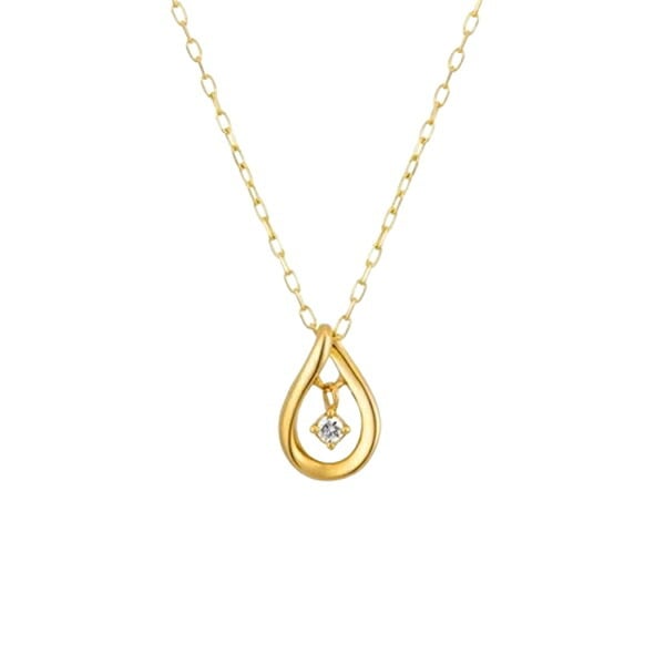 【無料ラッピング】  ヨンドシー 4℃ EAU DOUCE４℃ アクセサリー K10イエローゴールド ネックレス ダイヤモンド ブランド 正規品 新品 ギフト プレゼント 人気 おすすめ 誕生日 記念日 クリスマス 送料無料