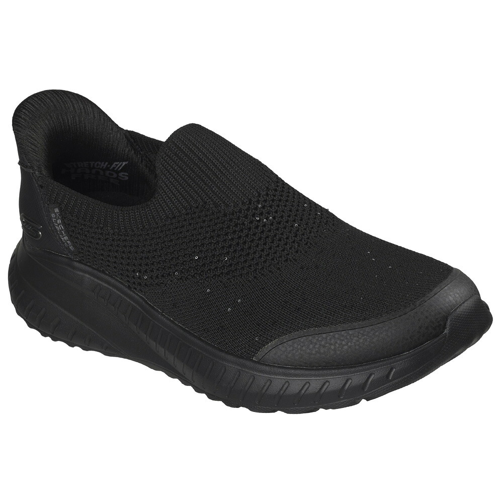 スケッチャーズ スリップインズ レディース スニーカー スリッポン ボブス スクワッド カオス サトル スパークル SKECHERS Slip-ins 立ったまま履ける 手を使わずに履ける ハンズフリー 靴 ノーマル幅 117252