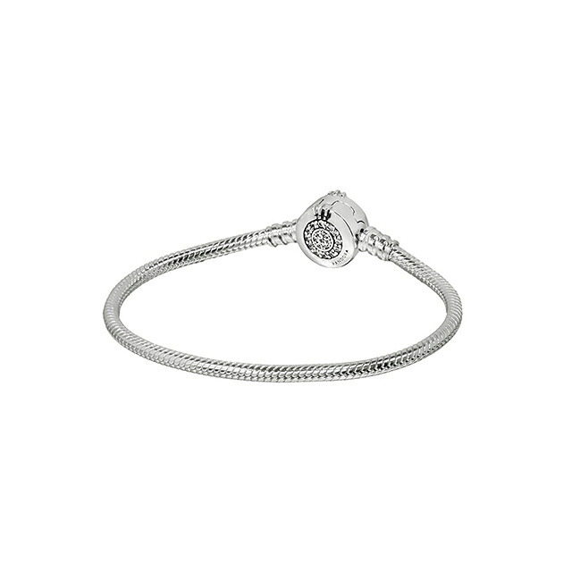 パンドラ PANDORA Moments Sparkling Crown O Snake Chain Braceletアクセサリーブレスレット 599046c01-16 レディースシルバー