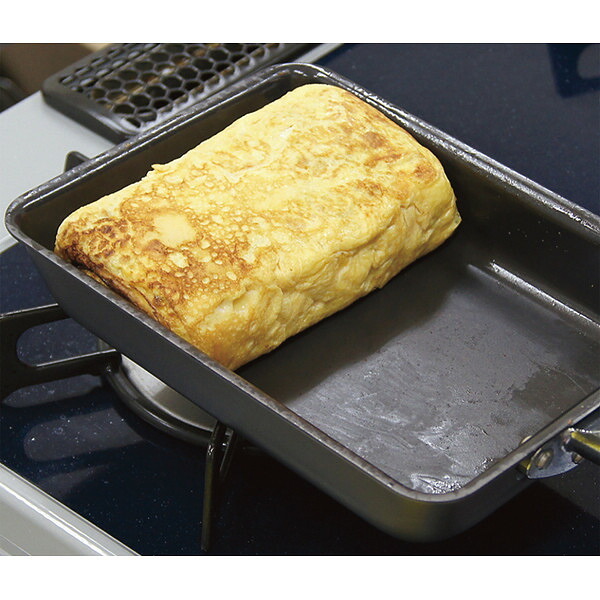 【直送】鉄匠 てっしょう ＩＨ対応 鉄エッグパン 玉子焼き器 [26-0291-049] ＴＳО－Ｅ１９－１４ 窒化処理 さびにくい 卵焼き フライパン ＩＨ対応 直火対応 ギフト プレゼント 贈り物 日本製