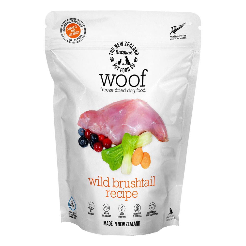 WOOF（ワフ） フリーズドライ ドッグフード ワイルドブラッシュテイル 1kg 犬 ごはん 無添加