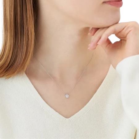 【無料ラッピング】  カナルヨンドシー Canal 4℃ カナル4℃ プラチナ ネックレス シンセティックモアサナイト ブランド 正規品 新品 ギフト プレゼント 人気 おすすめ 誕生日 記念日 クリスマス 送料無料