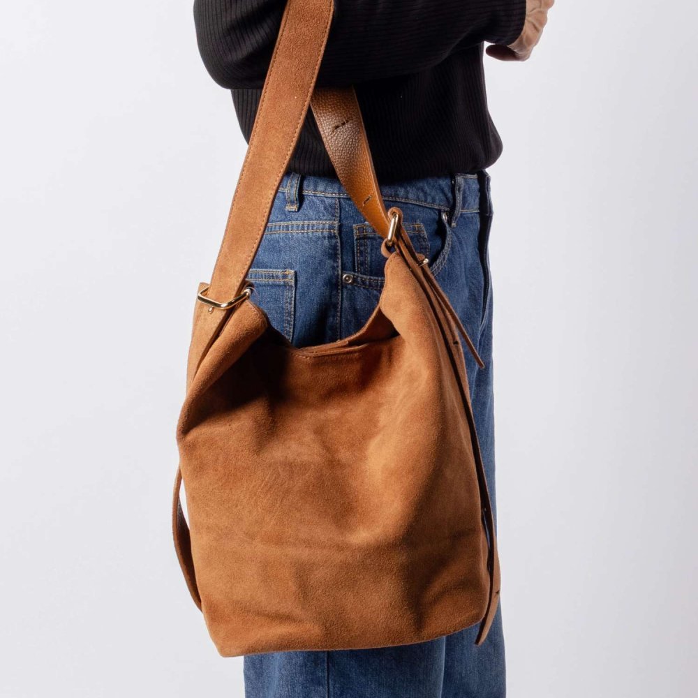【正規品】 オウレンティ AULENTTI SHOULDER BAG ショルダーバッグ EL-L823-SCDO スエード レディース バッグ
