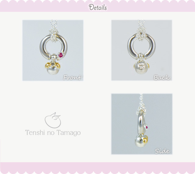 Tenshi no Tamago 天使の卵 Angel Baby ベビーリングペンダント ネックレス レディース シルバー 18金 誕生石12色 おすすめ プレゼント 人気 ブランド 秋アクセ　秋ジュエリー ご褒美ジュエリー 彼女 ネックレス ギフト バースデー ギフト 記念日