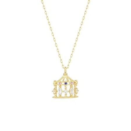 【無料ラッピング】  ヨンドシー 4℃ EAU DOUCE４℃ Summer Collection K10イエローゴールド ネックレス アイオライト アメシスト ホワイト トパーズ ブランド 正規品 新品 ギフト プレゼント 人気 おすすめ 誕生日 記念日 クリスマス 送料無料