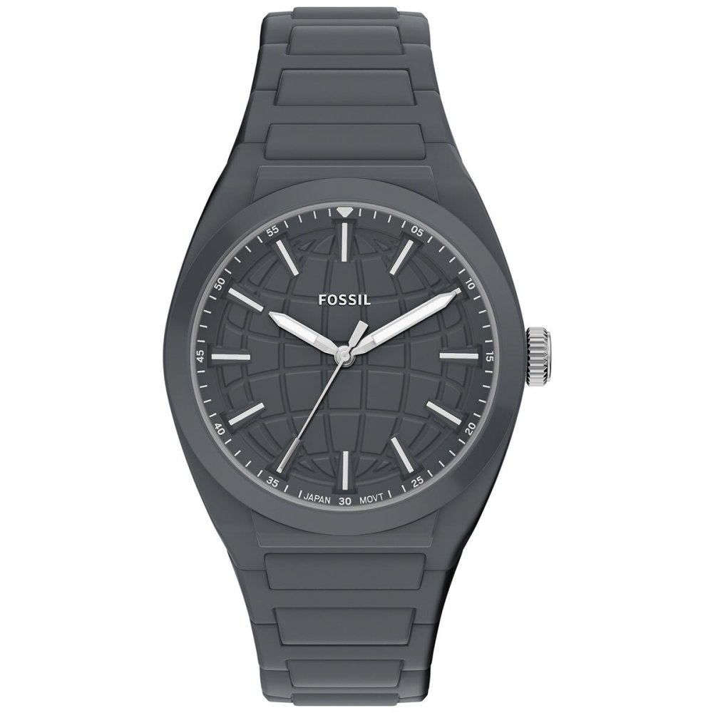 フォッシル FOSSIL 腕時計 メンズ EVERETT アナログ グレー シリコンウォッチ FS6179【2026 新作】