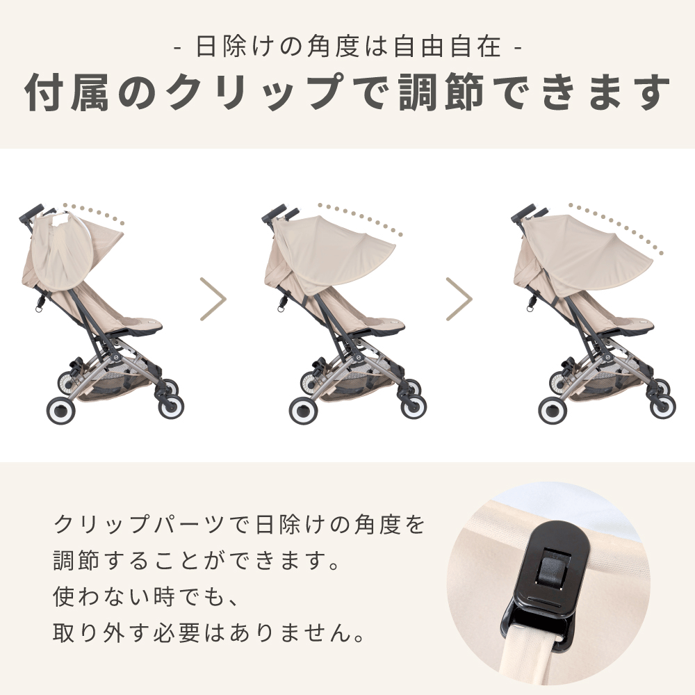 ＼新発売／ ベビーカー サンシェード 日よけ 後付け 延長 クリップ 折りたたみ 日除けカバー 暑さ対策 簡単 日焼け対策 赤ちゃん 角度調整 A型 B型 バギー 軽量 大型 お洒落 送料無料【サイベックス リベル Cybex LIBELL 2022 2023 2024 2025 2026対応】【VEIL ベール】