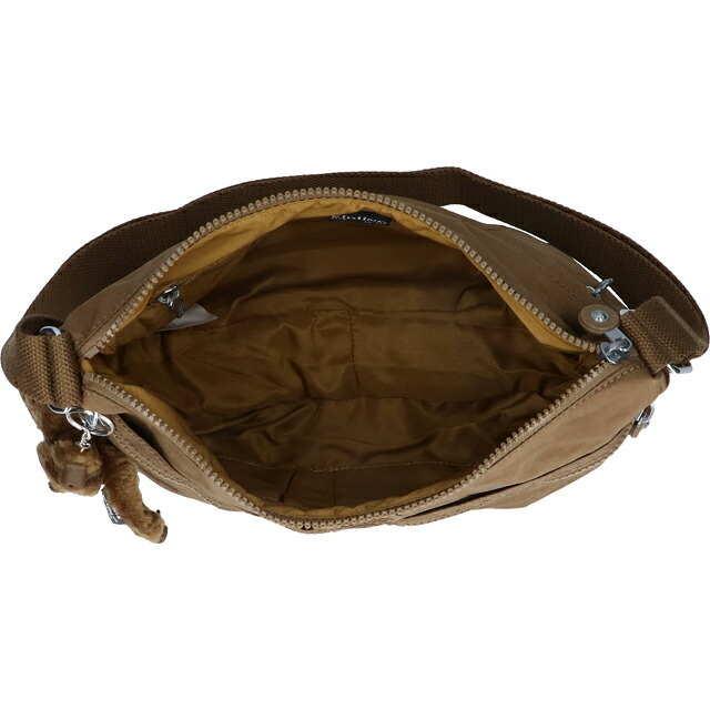 キプリング ショルダーバッグ レディース ブランド Kipling イゼラ ロゴ ワンポイント 無地 K02144-1NA Smooth Khaki