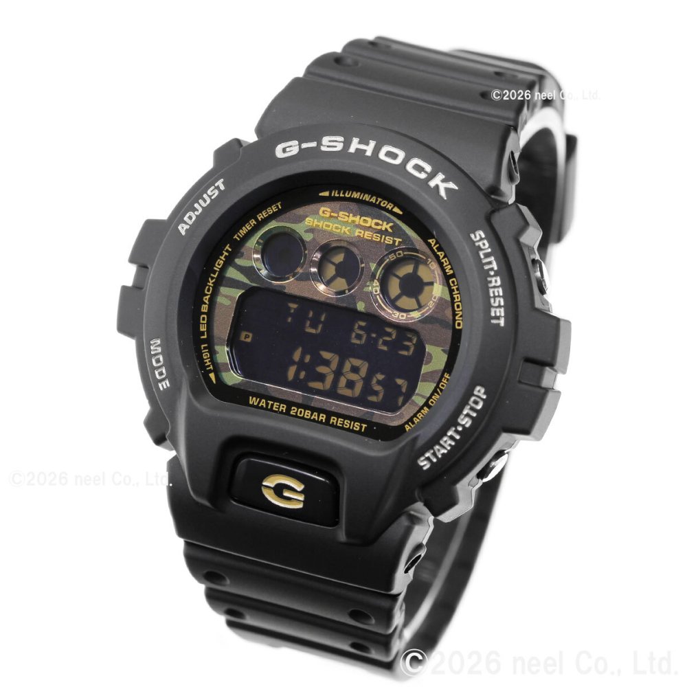 G-SHOCK カシオ Gショック CASIO デジタル 腕時計 メンズ DW-6900CF-1JF BOLD CAMO Series CAMO AND GOLD【2026 新作】