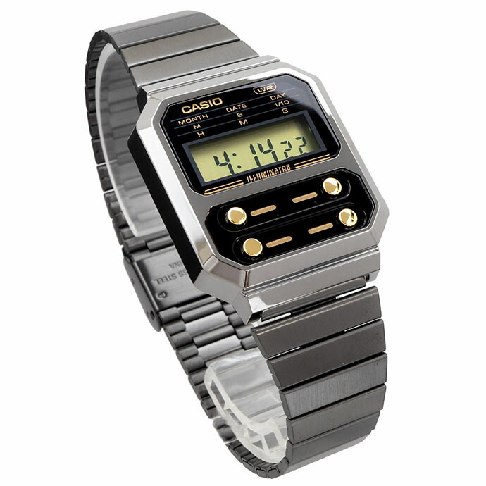 CASIO 腕時計 カシオ 時計 ウォッチ CASIO カシオ チープカシオ F-100復刻モデル デジタル メンズ レディース キッズ A100WEGG-1A2 [並行輸入品]