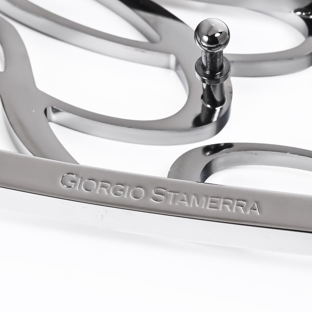 ジョルジオスタメッラ GIORGIO STAMERRA バックルのみ トップ式バックル Gロゴバックル メンズ ブラス100% アルチェ用 幅3.5cm用 FBM GLB1 35 ガンメタル 送別会 誕生日 お中元 結婚祝い 結婚式 高級 父の日 母の日 ホワイトデー