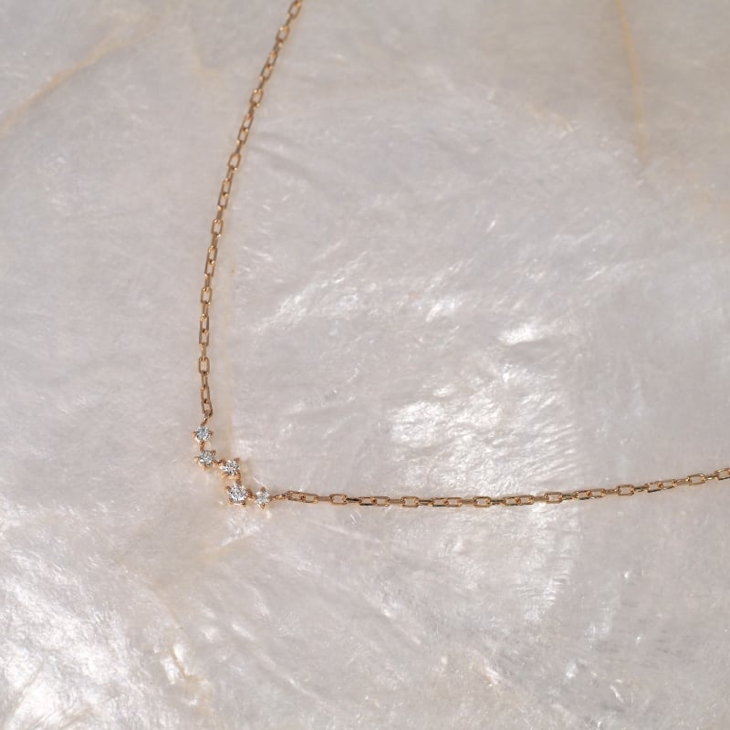 ダイヤモンド ネックレス 0.03ct カシオペア 星 K10 K18 10K 18K 10金 18金 プラチナ 女性 レディース 誕生日 記念日 プレゼント ギフト 誕生日プレゼント 10代 20代 30代 40代 妻 彼女 スター ゴールド ホワイトゴールド ピンクゴールド イエローゴールド ダイヤ 重ね付け アクセサリー アレルギー対応 金属アレルギー クリスマス