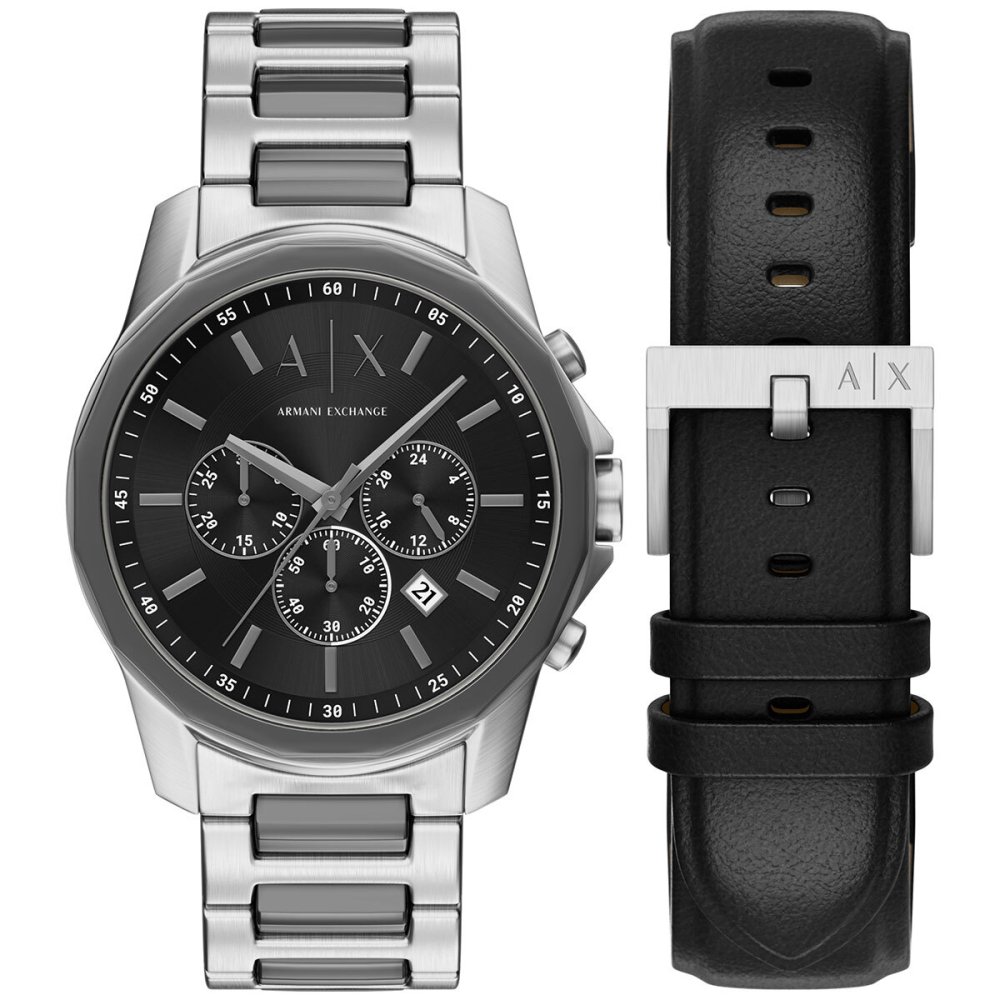 A|X アルマーニ エクスチェンジ ARMANI EXCHANGE 腕時計 メンズ クロノグラフ ステンレス AX7181SET【2026 新作】