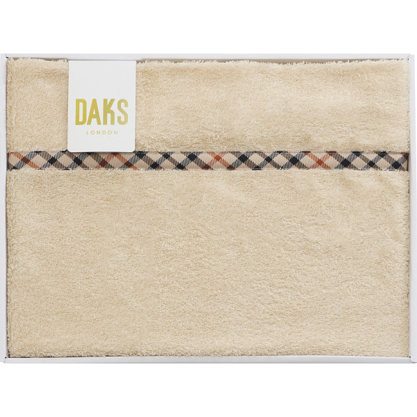 ダックス DAKS タオルケット 綿100% 日本製 [26-7546-034] DK640100-3 洗える 夏用 ブランケット 英国ブランド