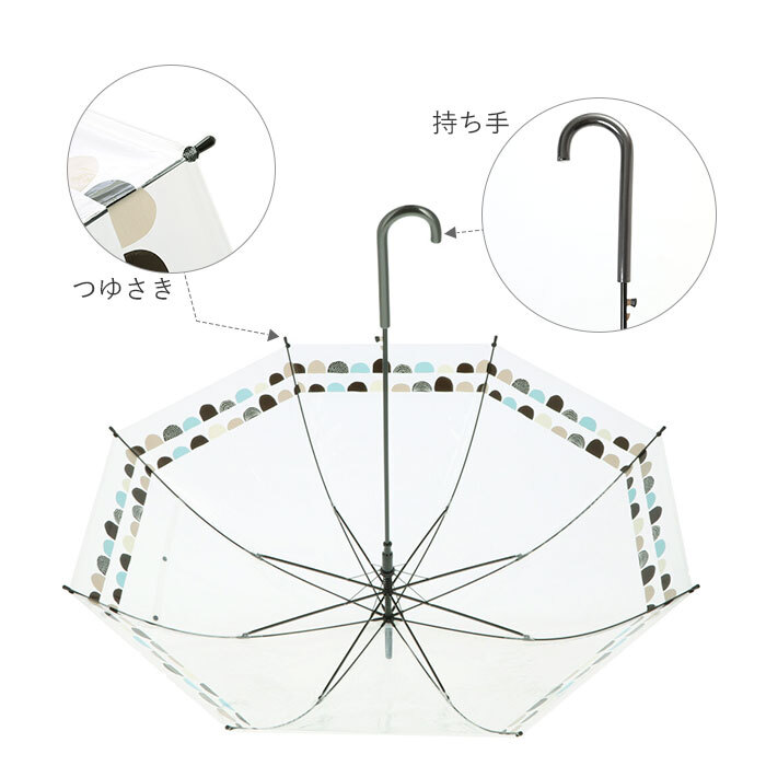 ビニール傘 レディース 通販 グラスファイバー 60cm 雨傘 長傘 プラスチック 折れにくい 傘 ワンタッチ傘 ジャンプ傘 ジャンプ  ワンタッチ 婦人 おしゃれ かわいい グラスファイバー 親骨