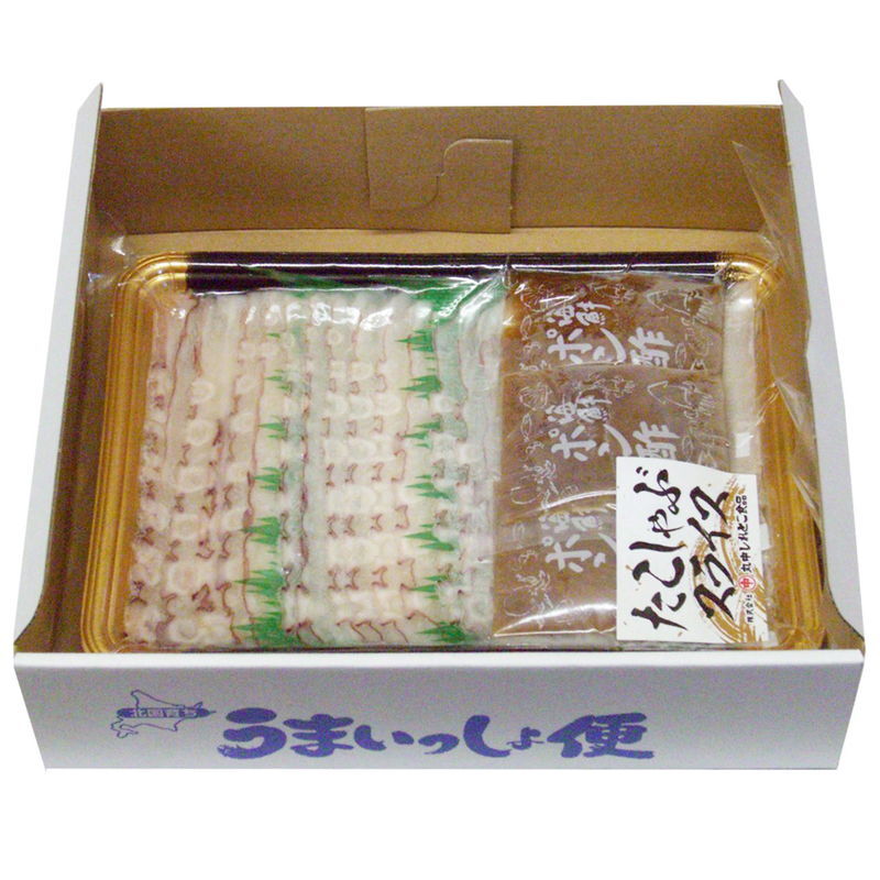 網走水産 北海道産 たこしゃぶスライスセット (APID-830-2) [お中元][お歳暮] ※送料無料(北海道・沖縄・離島への配送不可)