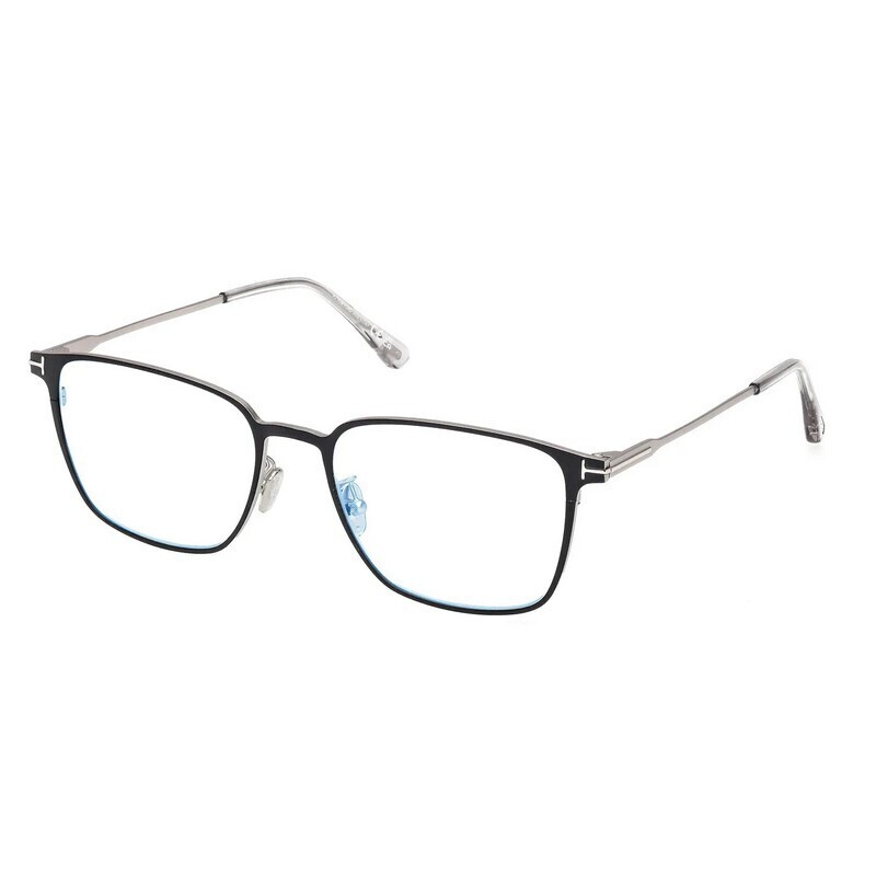 【送料無料】トムフォード TOM FORD TF6055DB 002 Matte Black×Silver メガネフレーム  男性女性向けギフト 彼氏彼女へのプレゼント 父の日 誕生日 上司や同僚への贈り物 記念日や就職祝いに最適｜高級ブランドアイウェア 新品未使用 ラッピング対応 送料無料 専用ケース付 -