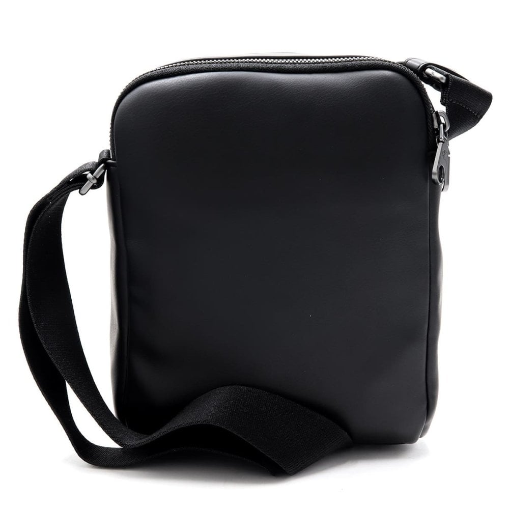 カルバンクライン ショルダーバッグ メンズ Calvin Klein BOLD CK POCKET REPORTER 斜めがけ クロスボディ ミニショルダー CKロゴ 型押し 前ポケット ブラック 黒 ポリウレタン LV04D3368G-UB1