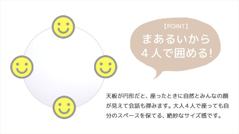 テーブル 折りたたみ マロン 円形 ホワイト IMT-84 幅75 ロー 丸 センター ちゃぶ台 木製 おしゃれ かわいい 白 北欧 韓国 一人暮らし 岩附
