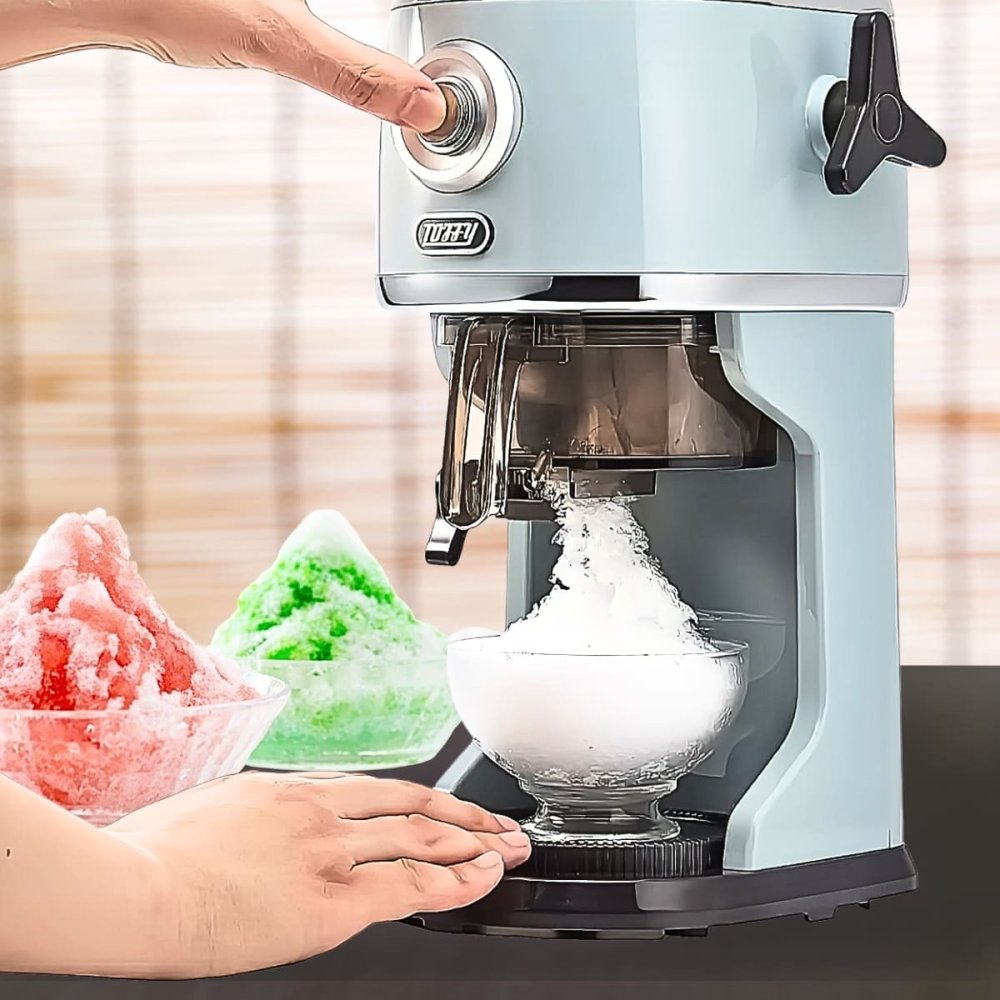 かき氷機 電動 ふわふわ とろ雪 かき氷器 電動かき氷器 氷調節 特典付き Toffy (トフィー) コンパクト電動ふわふわかき氷器 K-IS13-PA ペールアクア ラドンナ LADONNA #64029 冷凍フルーツ ジュース ミルク 台湾風 レトロ おしゃれ かわいい 家庭用 夏休み