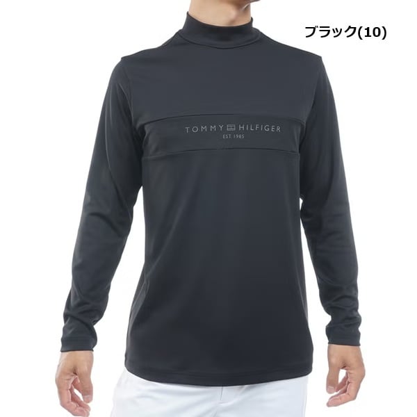 トミーヒルフィガー ゴルフ メンズ ベア天 長袖モックシャツ TOMMY HILFIGER THMA664 2026年秋冬モデル お誕生日祝い お祝い 記念品 お父さん 父の日 彼氏 男性 30代 40代 50代 60代  還暦祝い 敬老の日 人気プレゼント プレゼント
