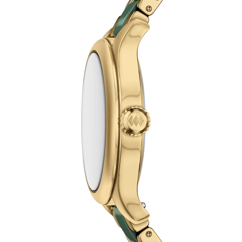 フォッシル FOSSIL 腕時計 レディース GILMORE デイト アナログ ステンレススチール＆グリーンセラミックウォッチ CE1138【2026 新作】