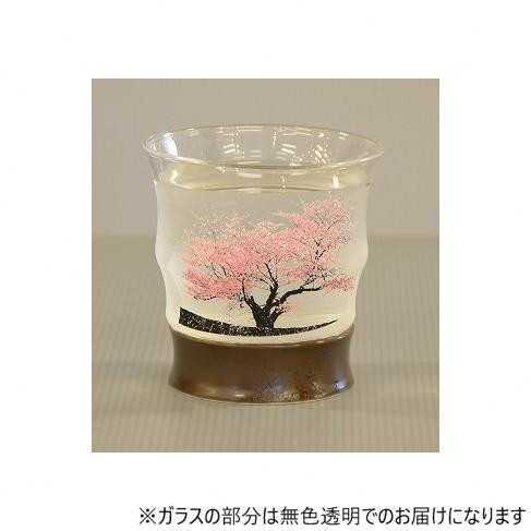 マジックロックグラス 桜 冷感 グラス おしゃれ ガラス コップ 変化 満開桜 有田焼 脚部 磁器 日本製 冷酒 酒器 モダン 和モダン ギフト プレゼント 誕生日 結婚祝い お祝い 父の日 母の日 敬老の日