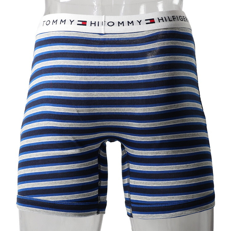トミーヒルフィガー：COTTON CLASSICS ボクサーブリーフ 3PK（ブルーオムバ)[ボクサーパンツ/ 男性下着/ メンズインナー/人気ブランド/おすすめギフト/誕生日プレゼント/メンズファッション]