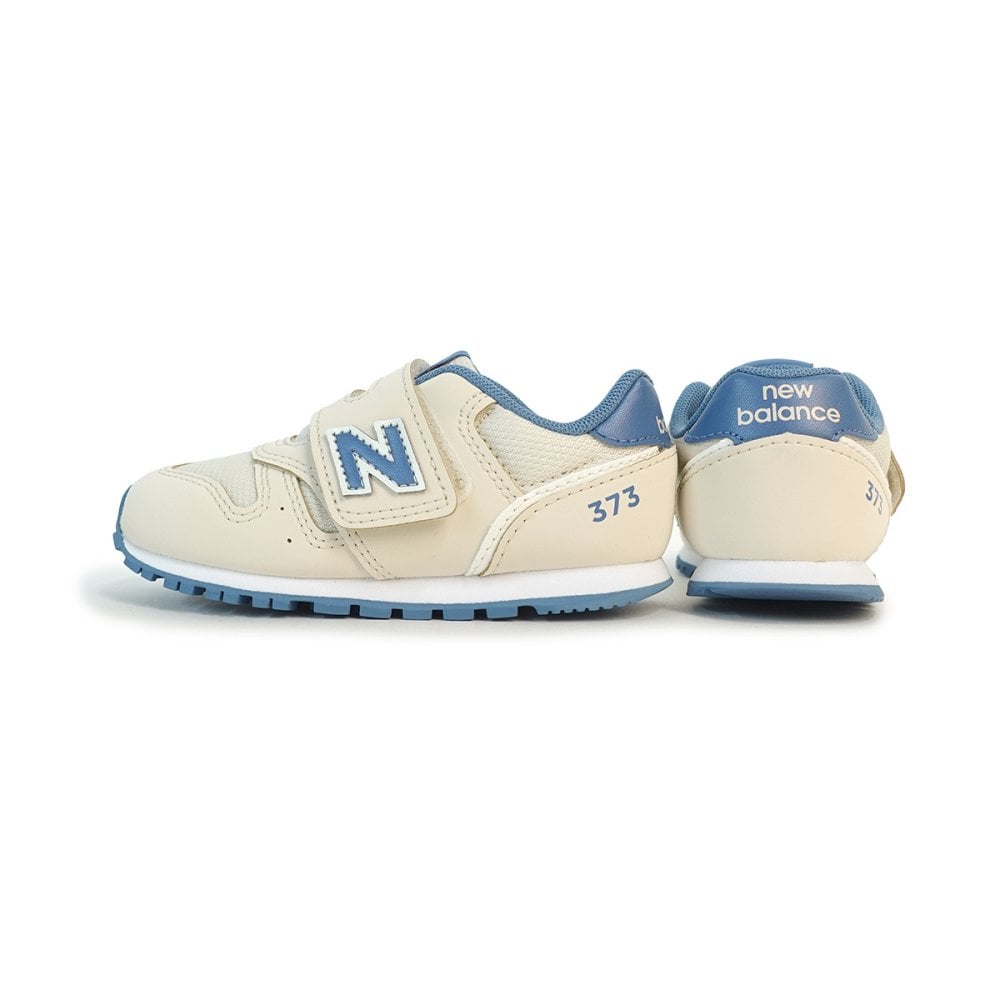 ニューバランス new balance 373 スニーカー 子供靴 ベビー シューズ 運動靴 靴 出産祝い 女の子 NB I373 8T7 W ベージュ/ブルー 運動会 通園 遠足