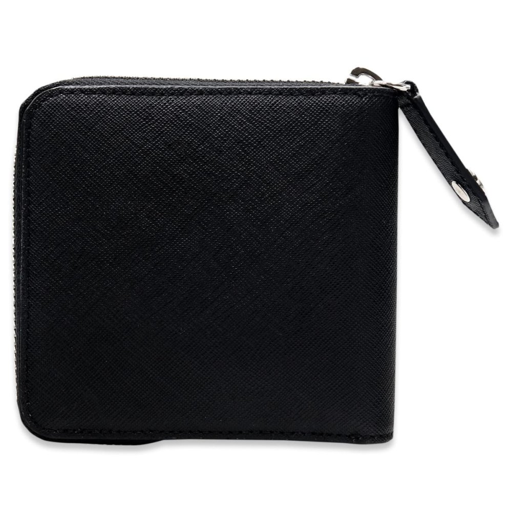 ヴィヴィアンウエストウッド 財布 二つ折り財布 メンズ レディース Vivienne Westwood 51010043 L001N LA N402 ブラック サフィアーノ 本革 ラウンドファスナー 小銭入れあり オーブ ロゴ コンパクト