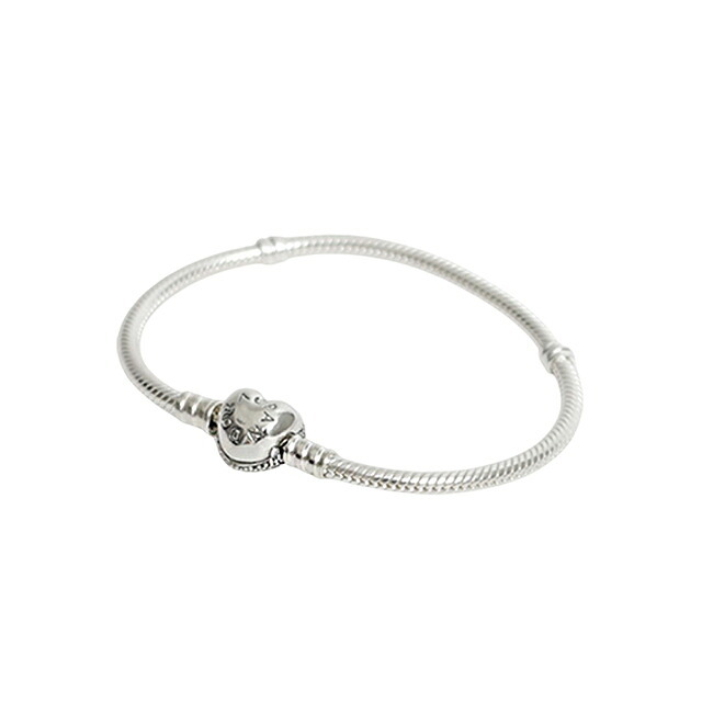 パンドラ PANDORA Moments Sparkling Heart & Snake Chain Bracelet アクセサリーブレスレット 590727cz-16 レディースシルバー
