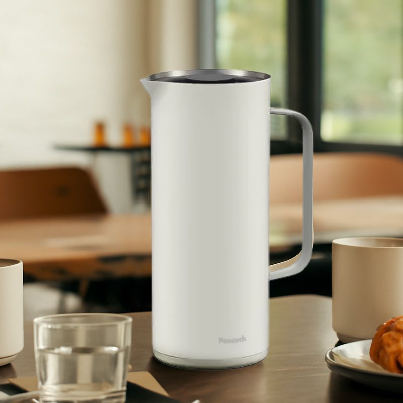 【ラッピング無料】Peacock ピーコック リビングポット AHW-101 1.0L 真空断熱 保温 保冷 卓上ポット 結婚祝い 新築祝い ギフト 名入れ キッチングッズ 