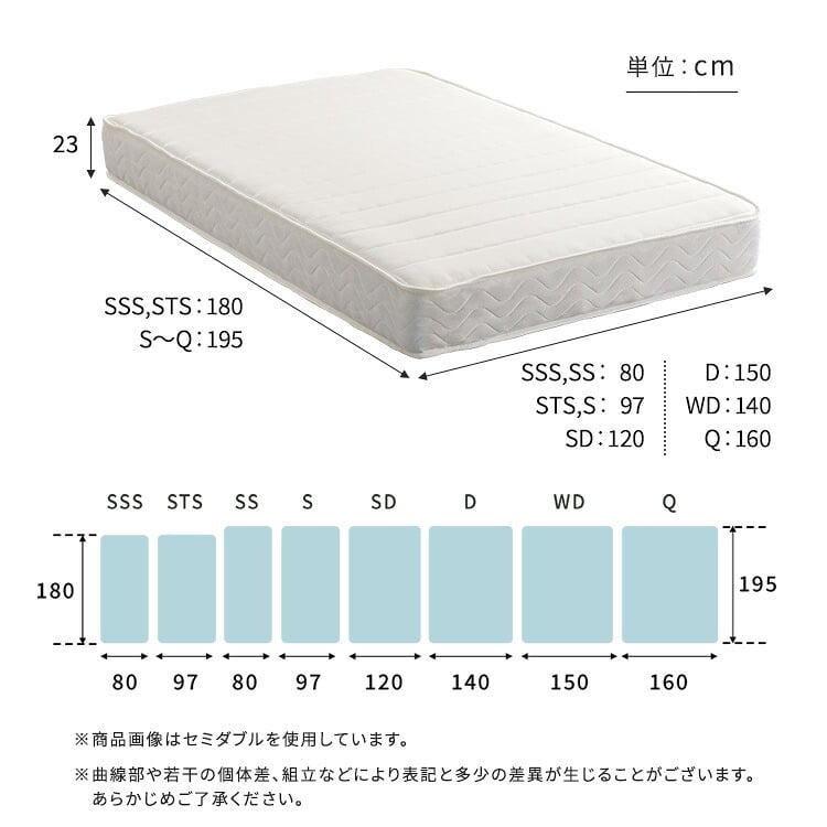 日本製ポケットコイルマットレス【nukkua-ヌックア-】(ショートセミシングル) 高品質 コンパクト 高反発 厚さ23cm 省スペース 抗菌 防ダニ 防臭 リバーシブル 敷きマット 寝具マット マットレス寝具 寝具用品 寝室用品 インテリア アクリル