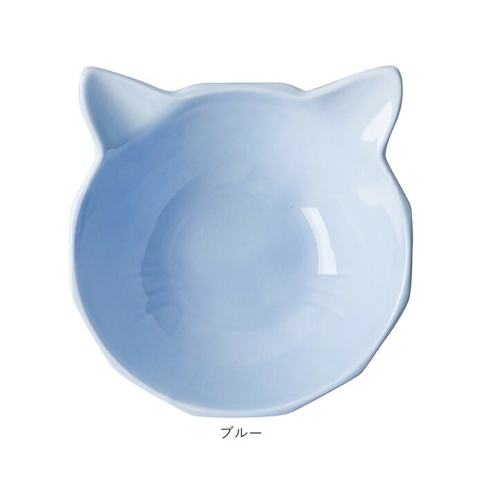 フードボウル 猫用 通販 陶器製 ペット食器 猫型フードボール 猫用フードボウル 斜めペットボウル 猫型皿 おしゃれ 可愛い かわいい エサ皿 犬猫兼用ご飯皿 キャットボウル 猫 ねこ 水入れ ねこ型プレート ペット用給餌器 傾斜付きフードボウル 陶器