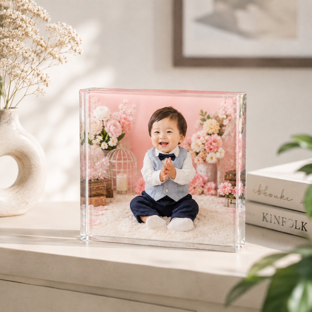 1歳誕生日 ガラスブロック 男の子 記念写真 プレゼント 成長記録 父の日 フォトキューブ 感謝 孫 記念品 オリジナル 祖父母 名入れ フォトブロック 両親 フォトフレーム おしゃれ サプライズ 銀婚式 置き物 クリスタル 金婚式 思い出 敬老の日 写真 オーダーメイド ギフト ディスプレイ 母の日 三世代 写真入り 子ども フォトギフト 贈り物 名入れギフト 高級 親孝行 記念日【c01】