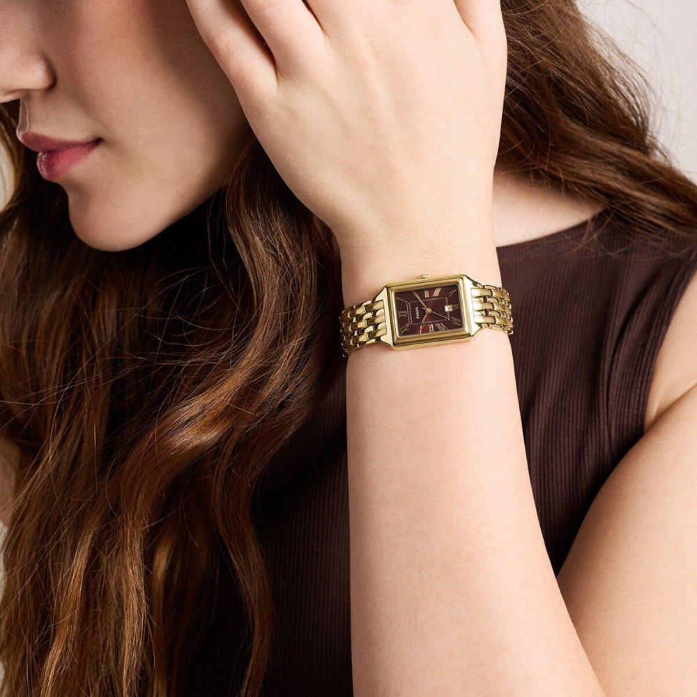 フォッシル FOSSIL 腕時計 レディース RAQUEL デイト アナログ ゴールドトーン ステンレススチールウォッチ ES5512【2026 新作】
