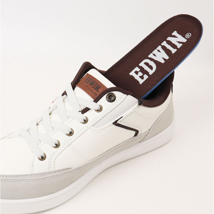 EDWIN スニーカー エドウィン 通販 メンズ ハンズフリーシューズ ハンズフリースニーカー スリップイン 履きやすい 手を使わずに履ける靴 シューズ 運動靴 靴 おしゃれ 紐靴 幅広 軽量 ブランド ゴム紐靴 メンズシューズ